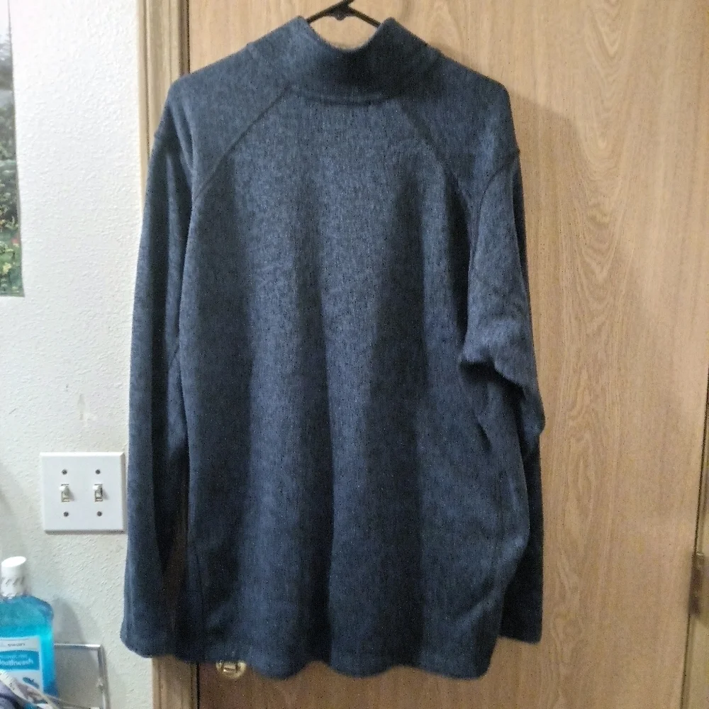 Eddie Bauer Blue Mens XXL Radiator Pullover Half Zip Comfortable Quality GUC